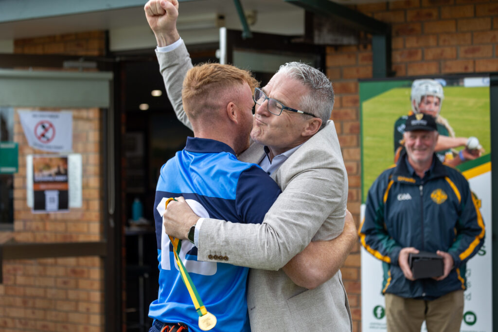 President Jarlath Burns and Diarmuid Rafferty