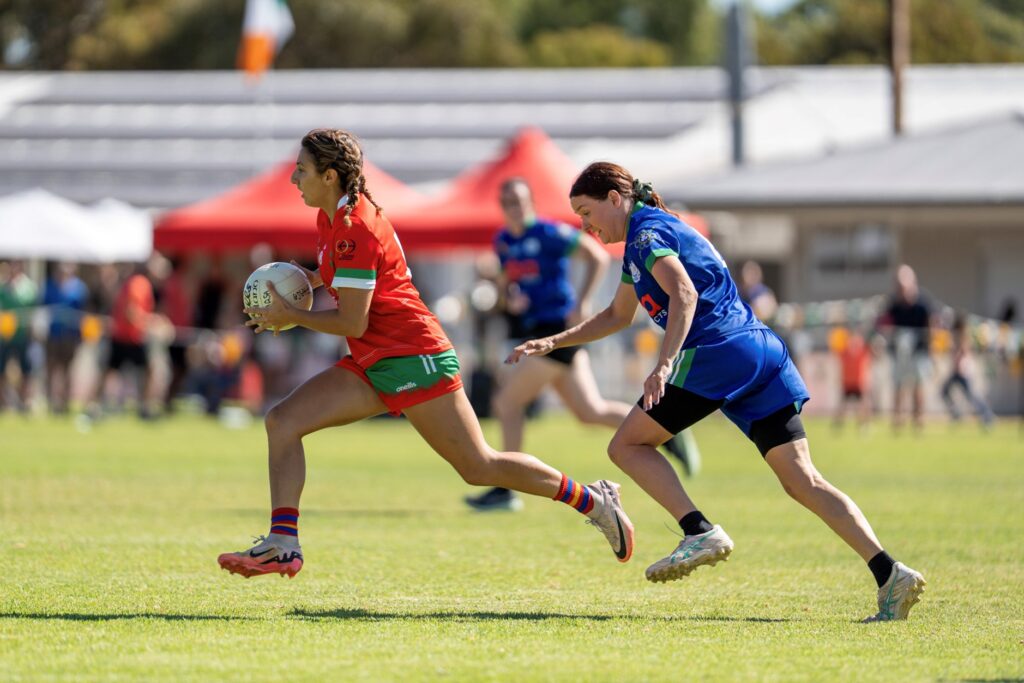 Siena Covino of Flinders O'Neills Gaelic footballers in South Australia