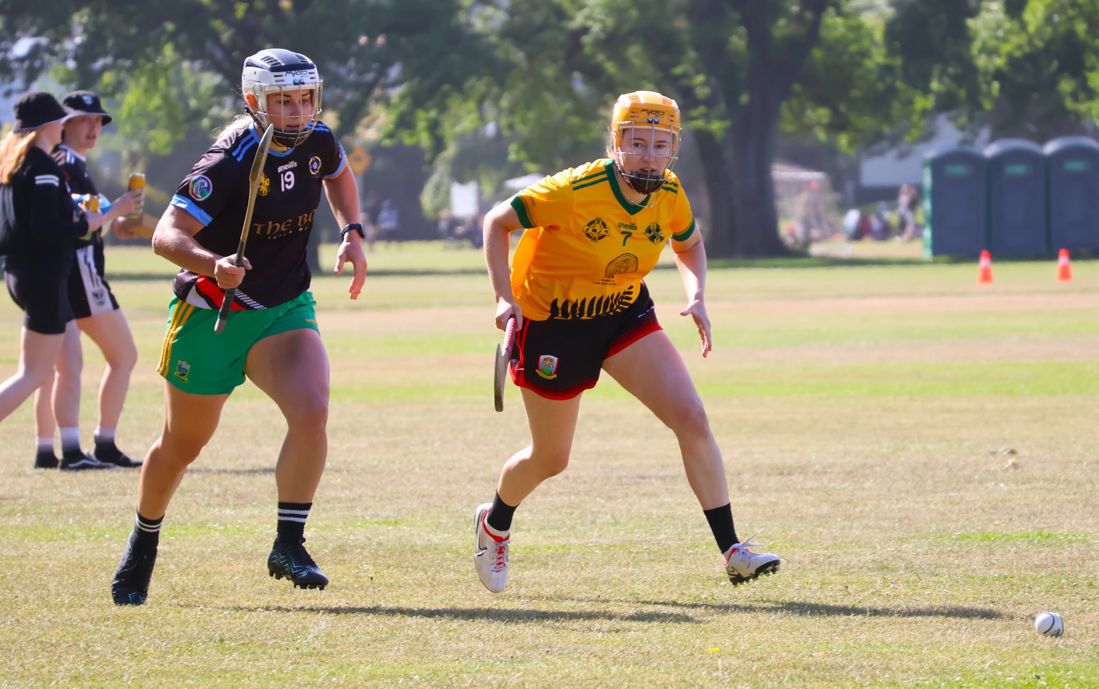 Canterbury and Wellington camogie players